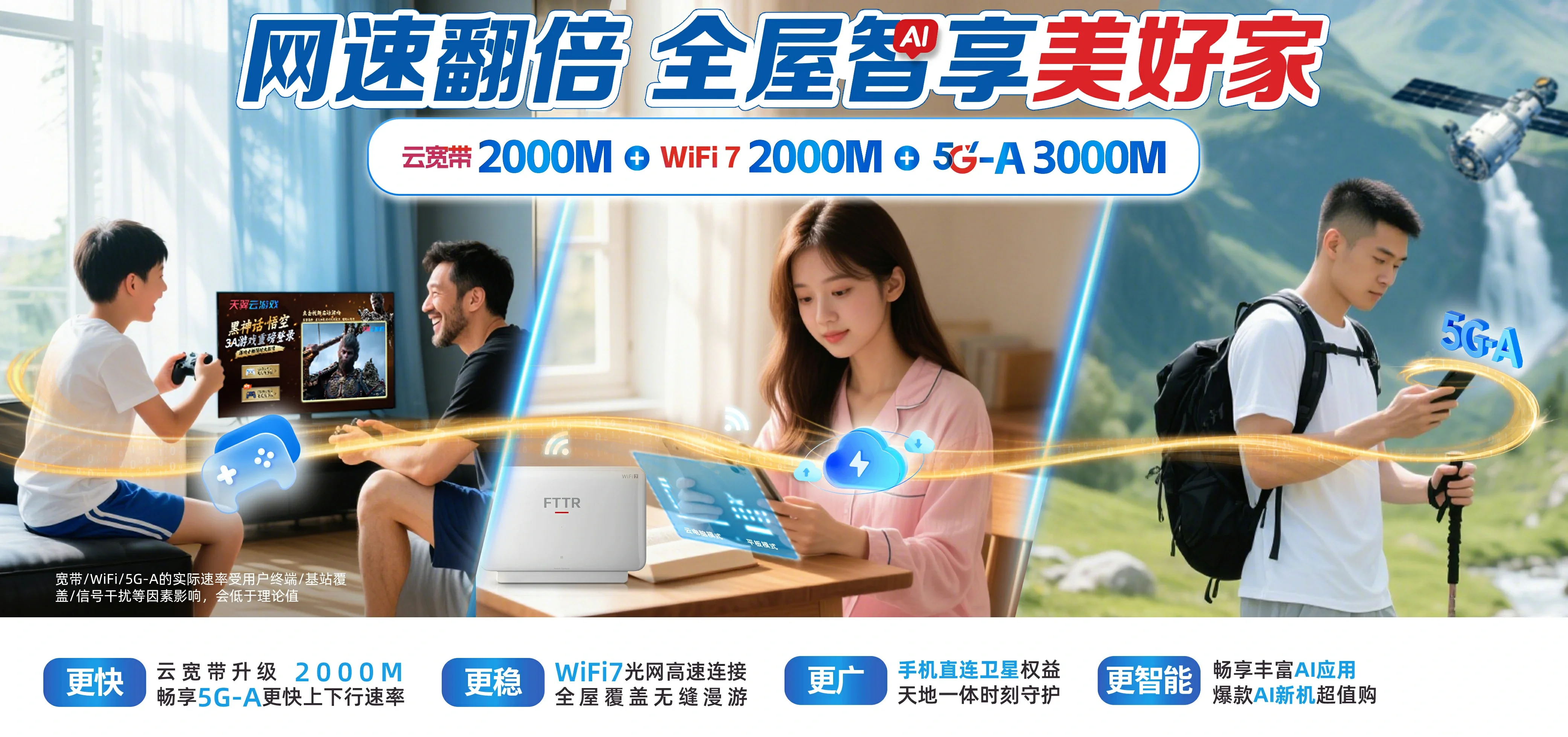 中国电信 蒙阴县电信宽带 宽带套餐